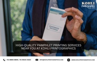 High Quality Pamphlet Printing Services Near You at Kohli Printographics